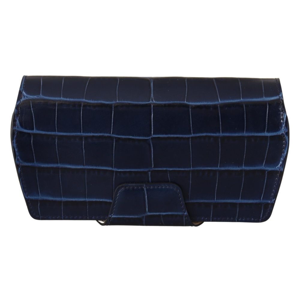 Dolce & Gabbana Blue Skin Leather Eyewear Cover Sunglasses Case - Picture 3 of 5